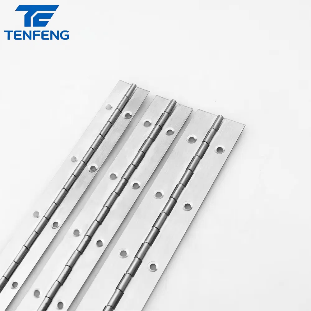 High Quality 304 Stainless Steel Long Heavy Duty Continuous Piano Hinge for Kitchen Furniture Cabinets Door