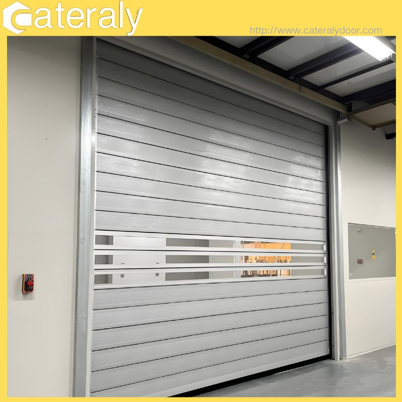 Insulated Rapid Closing Door with Thermal Shutter for Warehouses Rolling Shutter
