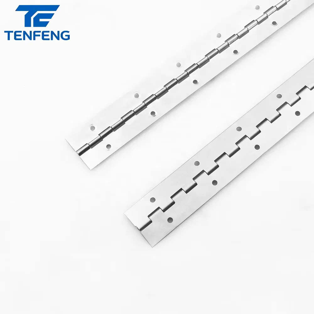 High Quality 304 Stainless Steel Long Heavy Duty Continuous Piano Hinge for Kitchen Furniture Cabinets Door