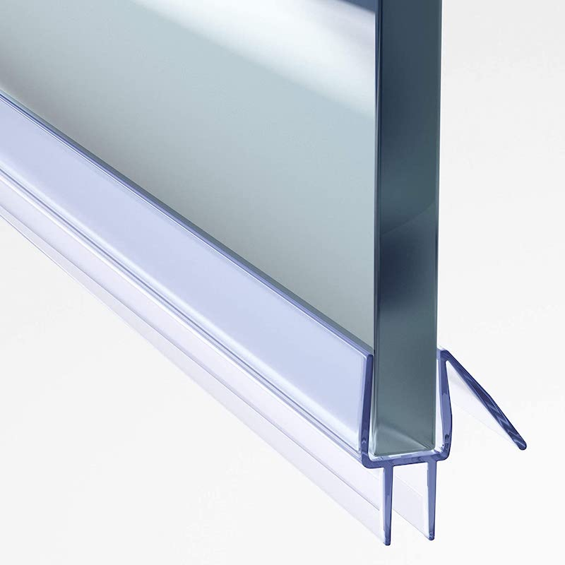 Waterproof Shower Glass Door Bottom Seal Frameless Shower Door Sweep