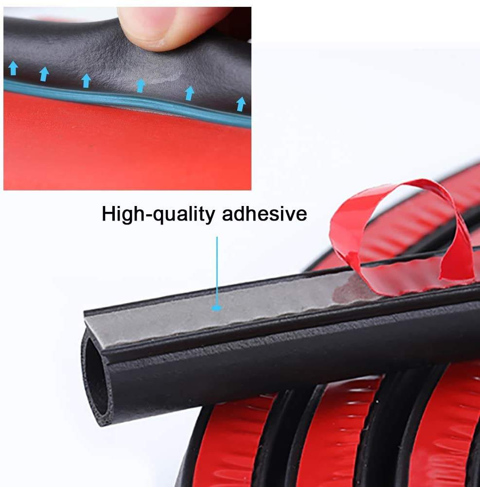 Premium Black Self-Adhesive Weather Stripping for Doors and Windows