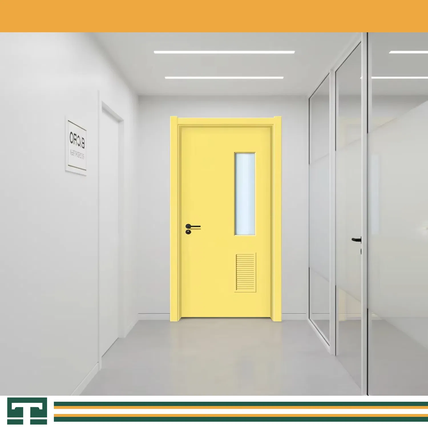 Custom Modern High Quality Eco-Friendly Interior Wooden Room Fire Rated Wood Cartoon Door for School Hospital Kindergarten