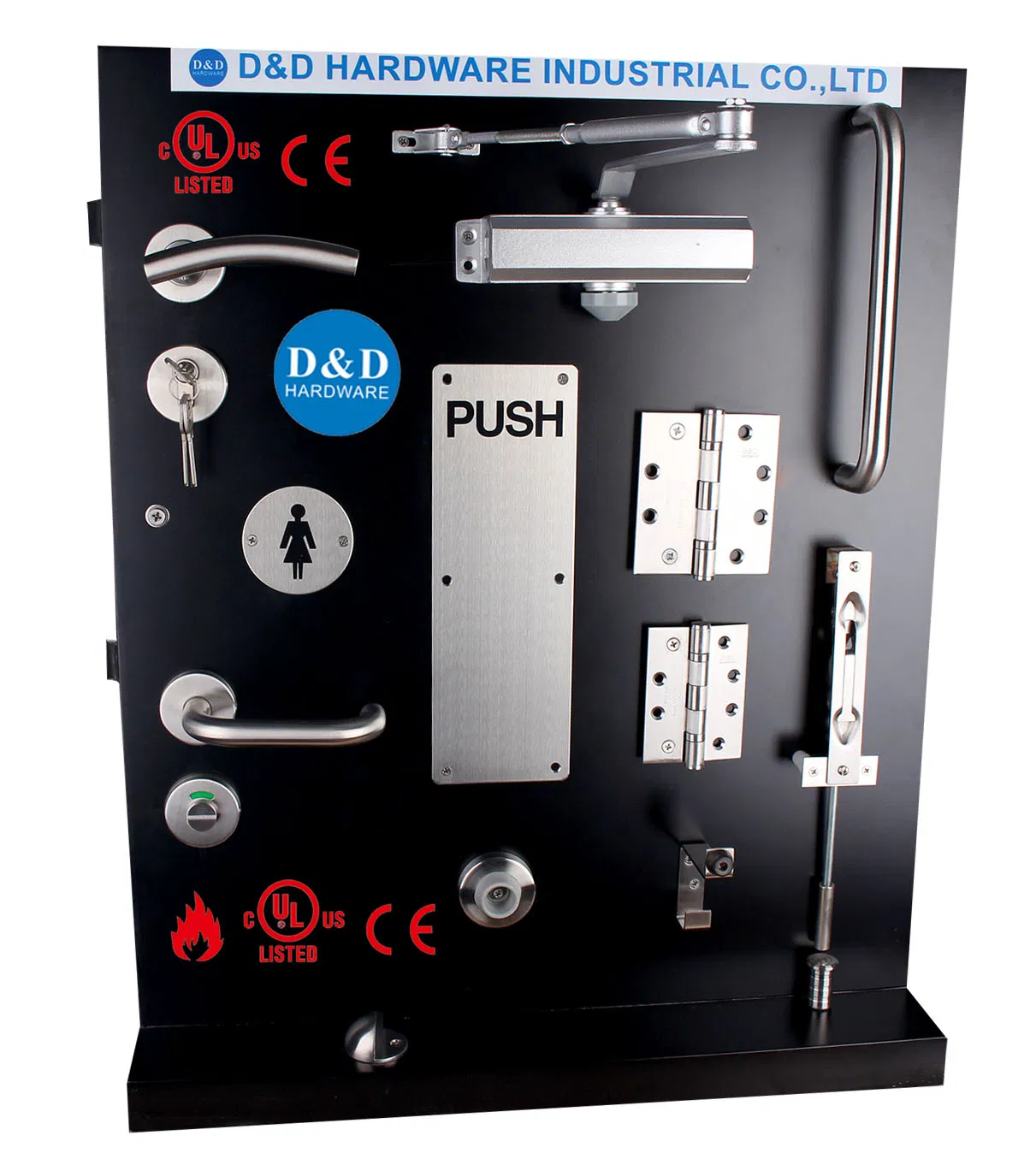 UL Listed ANSI SS304 Door Hardware Push Bar Fire Exit Device Fire Rateed Vertical Commercial Door Panic Exit Devices