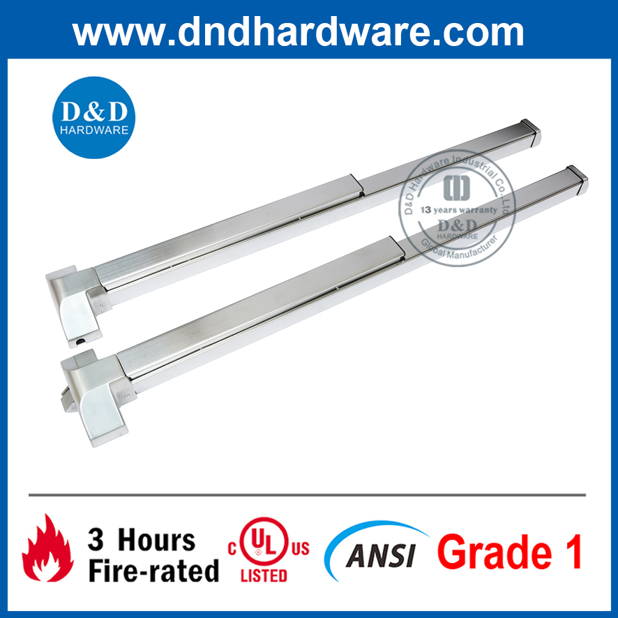 ANSI UL SS304 Commercial Door Push Bar Panic Bar Panic Exit Device