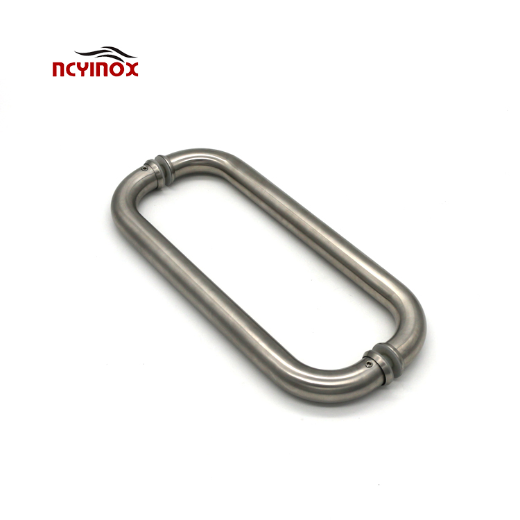 Double off Set Glass/Stainless Steel Door Pull Handle