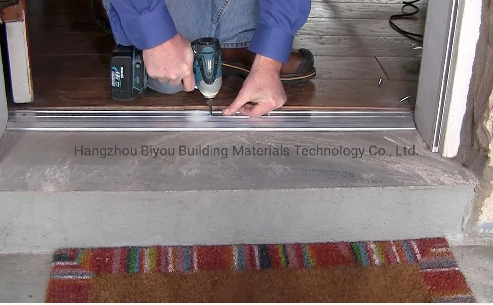 Door Bottom Seal Threshold Application
