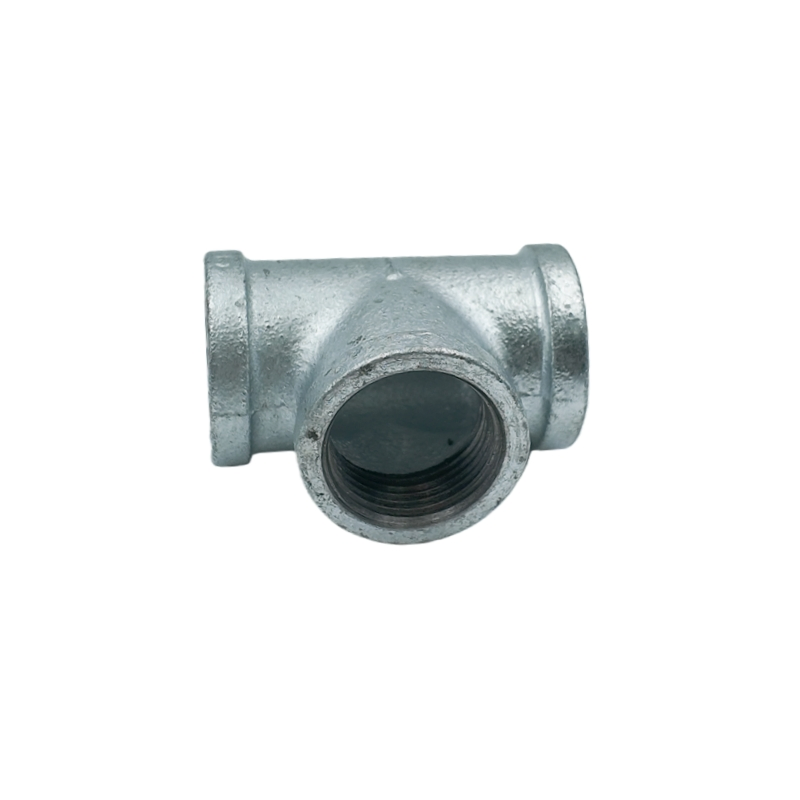 FM/UL Galvanized/ Black/ BMI/ Gi Malleable Iron Threaded Equal/Reducing Tee Pipe Fitting for Plumbing, Water, Gas or HVAC Systems, Fire Fighting System