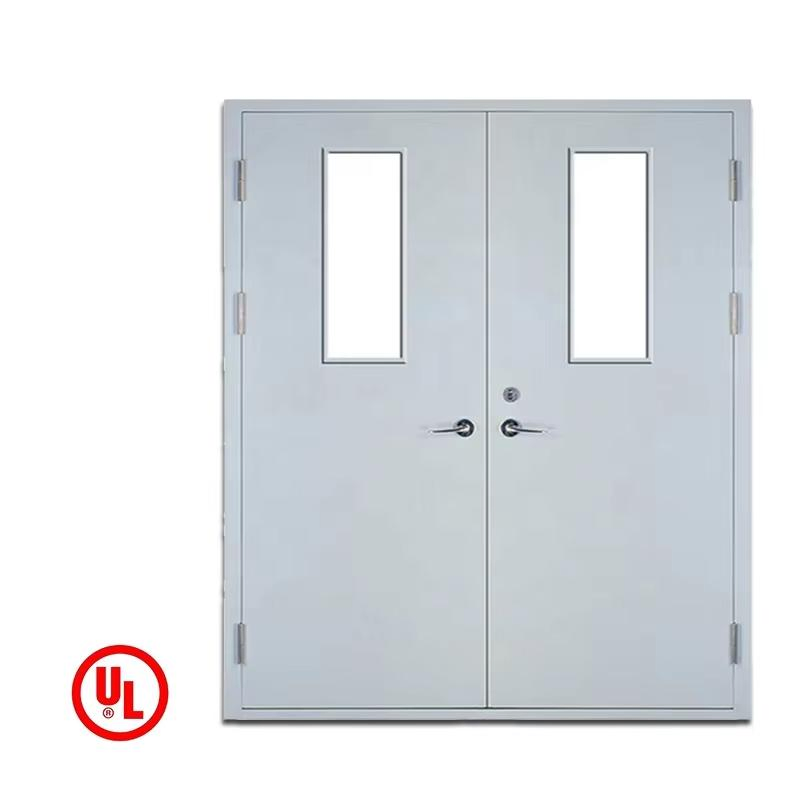 Emergency Exit Fireproof Metal Door Steel Fire Rated Escape Doors for Hotel, School, Hospital, Apartment