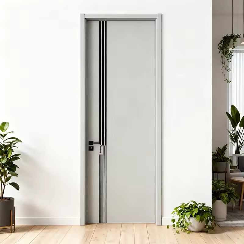 30X80 Fire Rated Wooden Door Hotel Interior Doors Portas De Madeira