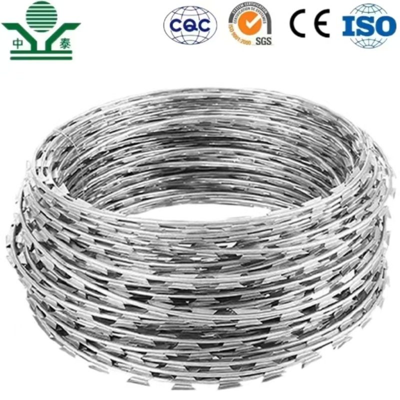 Good Galvanized Cbt-65 Razor Barbed Wire Concertina Wire for Fencing
