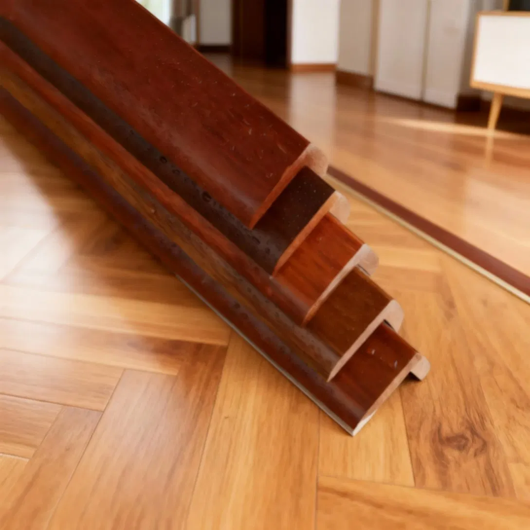 Solid Wood Threshold with Adjustable Leveling Feet for Uneven Subfloor Compensation