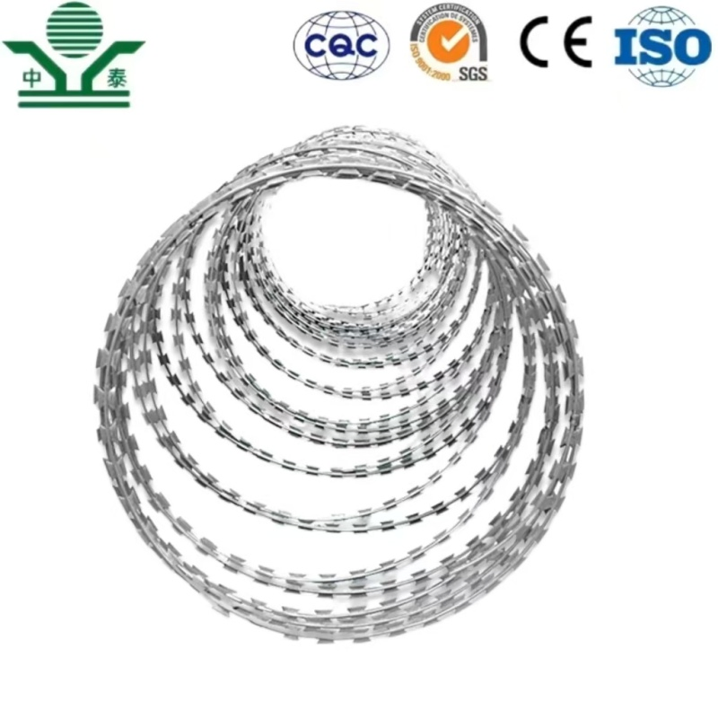 Good Galvanized Cbt-65 Razor Barbed Wire Concertina Wire for Fencing