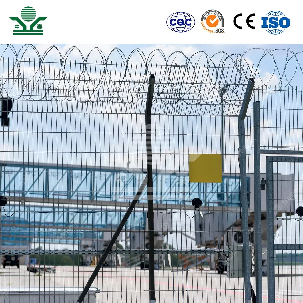 Zhongtai Welded Razor Barbed Wire China Suppliers 50 Inch Coil Diameter Spiral Razor Wire Used for Airport Security Fence