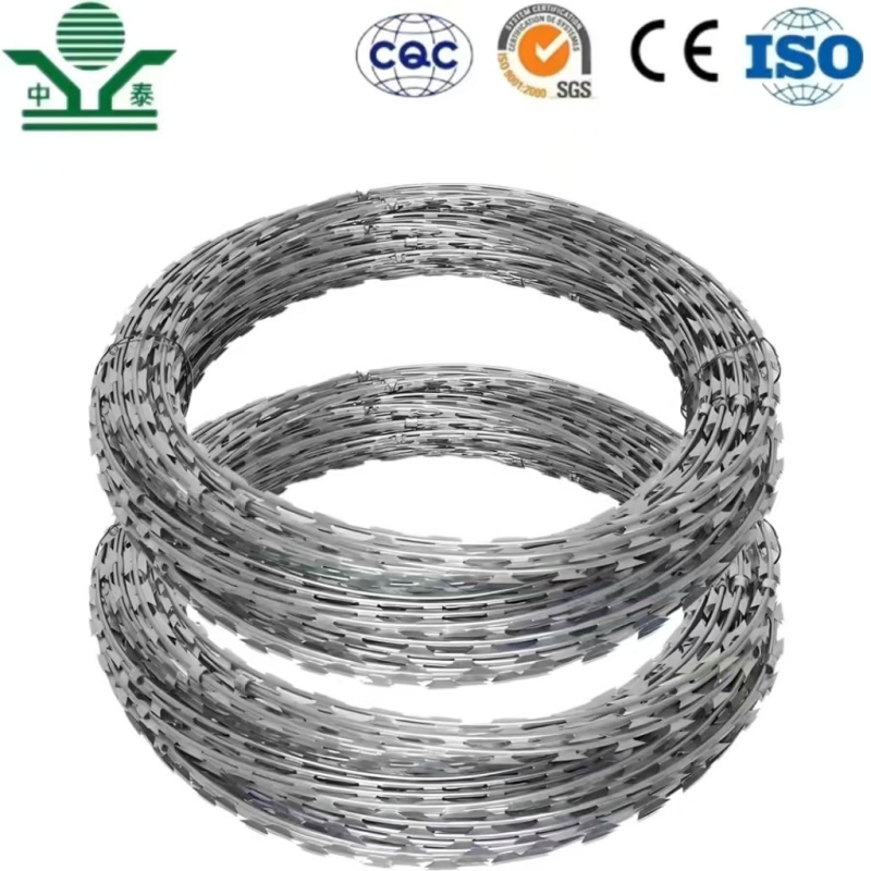 Good Galvanized Cbt-65 Razor Barbed Wire Concertina Wire for Fencing