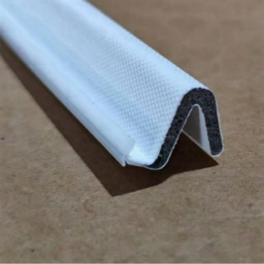V-Shaped Brown Wooden Door PVC Sealing Strip Weatherproofing Gasket PU Foam Sealing Strip Weatherstripping Rubber Seal Strip