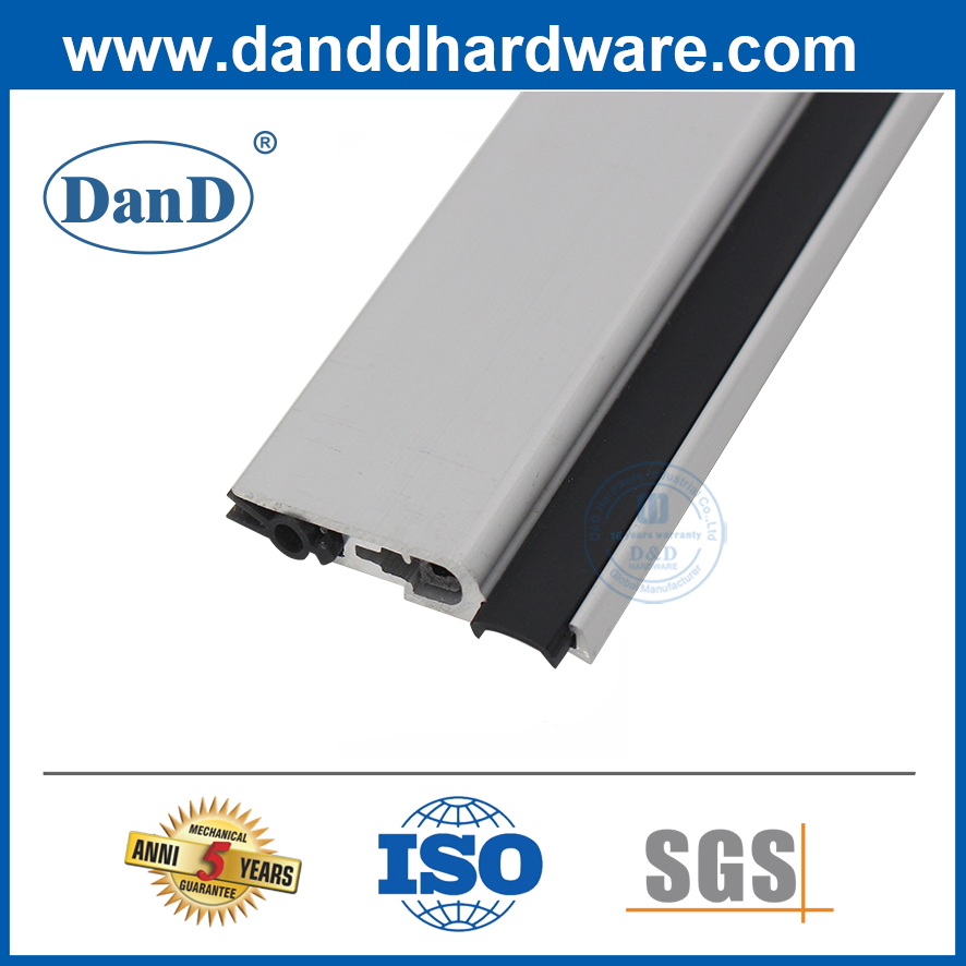 Black Drop Down Acoustic Seal Automatic Blocker Adjustable Bottom Rubber Door Sweep