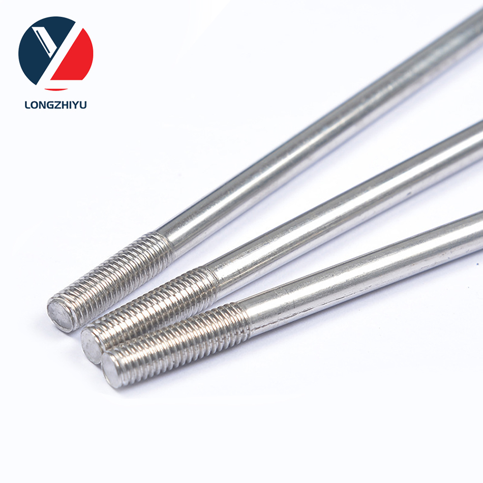 Threaded Rod Black Zinc Plated Carbon Steel Fastener Stud Thread Rod