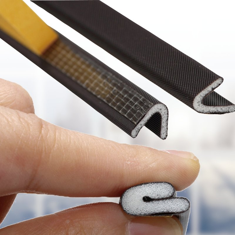 Self Adhesive PU Weatherstrip for Sliding and Entry Wooden Doors