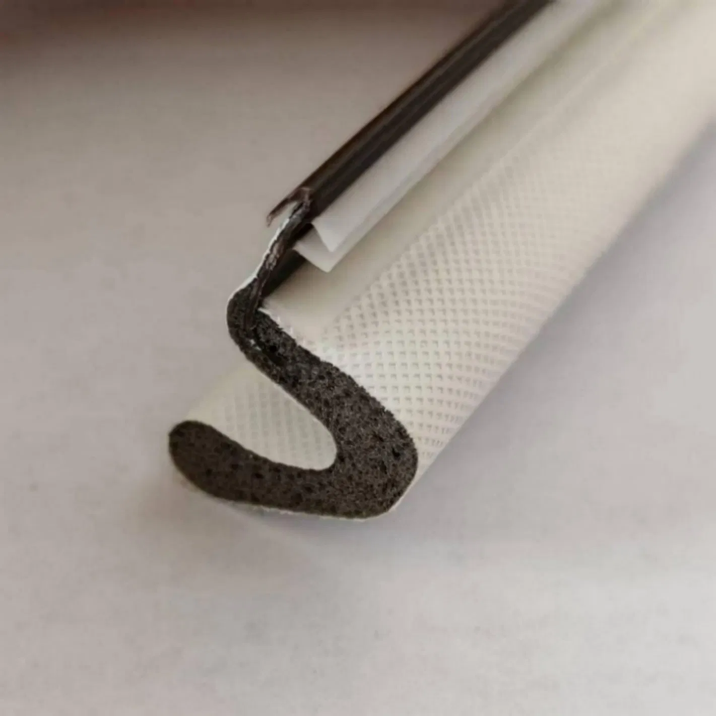 V-Shaped White Wooden Door Water Blocking Seal Strip PVC Sealing Gasket PU Foam Sealing Strip Weatherstripping Rubber Seal Strip