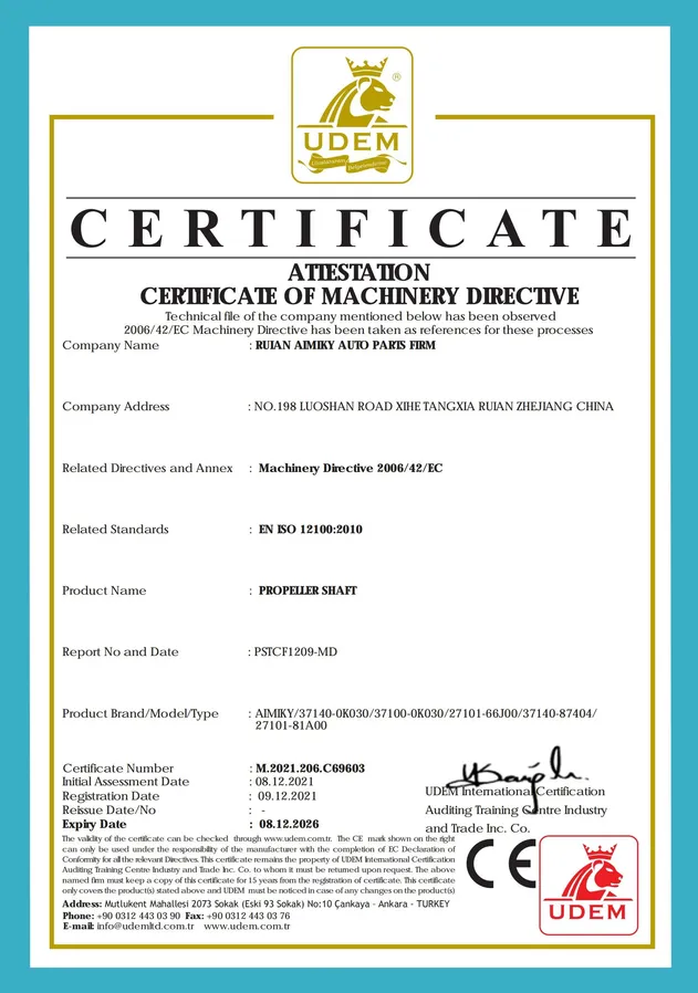 CE Certificate Differential