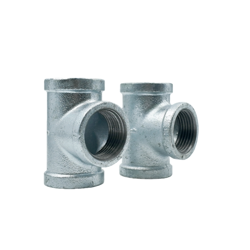 FM/UL Galvanized/ Black/ BMI/ Gi Malleable Iron Threaded Equal/Reducing Tee Pipe Fitting for Plumbing, Water, Gas or HVAC Systems, Fire Fighting System