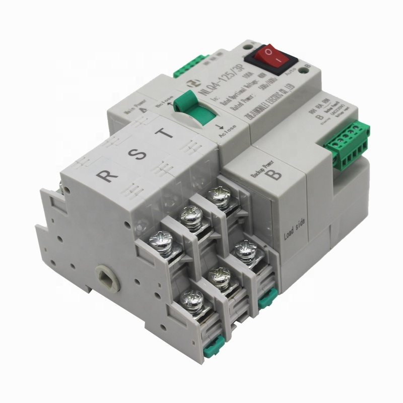 Nlq4-125/3p 100A Intelligent Type AC ATS Power 3 Phase Automatic Transfer