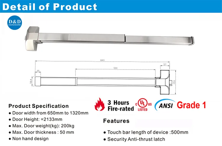 Exit Device Detail 3