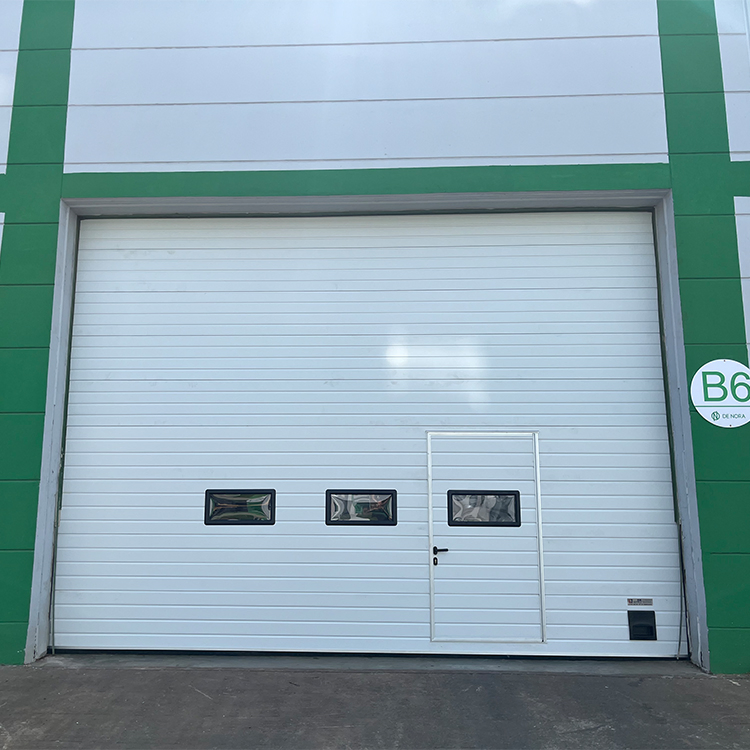 Industrial Automatic Thermal Insulated Vertical Lifting Exterior Sectional Door for Loading Docks