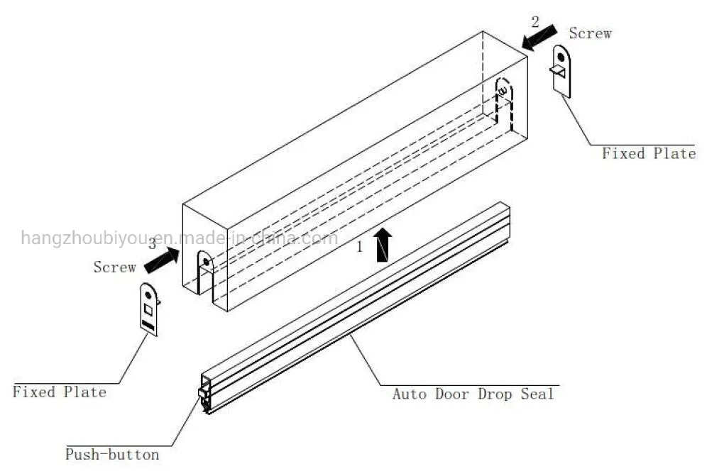 Aluminium Door Sweep Drawing