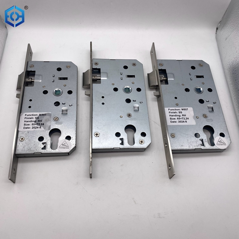 Fire Rated 3 Lever Mortice Door Lock 5572mm Sash Nickel