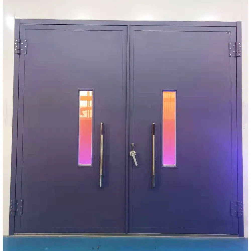 Chinese Supplier Emergency Exit Thermal Insulated Security Main Entrance Wronght Iron Outdoor Indoor Stainless Steel Steel Exit Metal Door