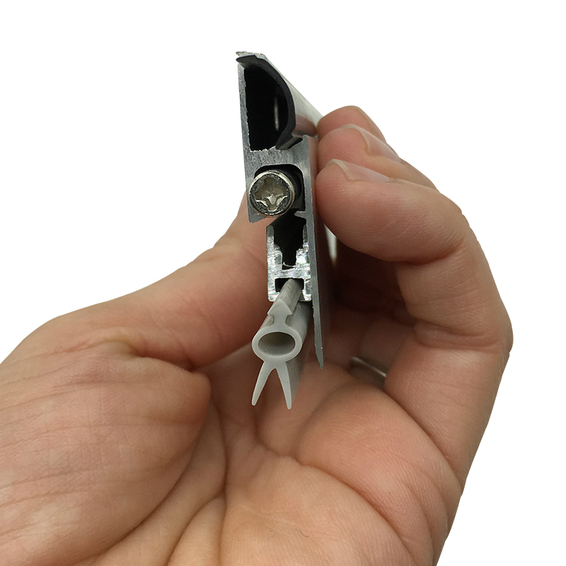 Automatic Door Bottom Seal Heavy Duty Metal Door Sweep with Neoprene Bulb Door Seal