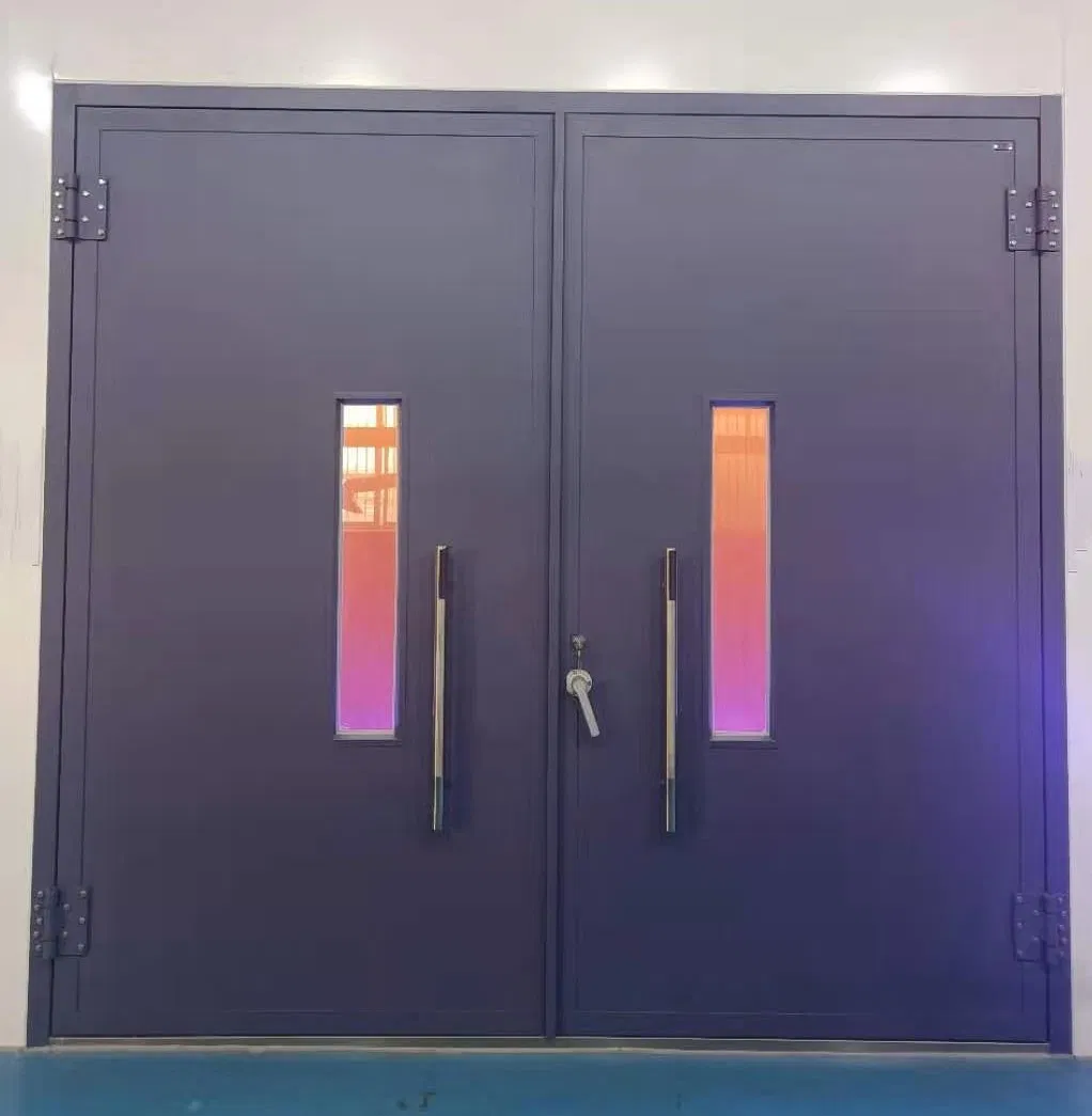 Industrial Thermal Insulated Stainless Steel Swinging Entry Safety Single Entrance Security Steel Exit Swing Door