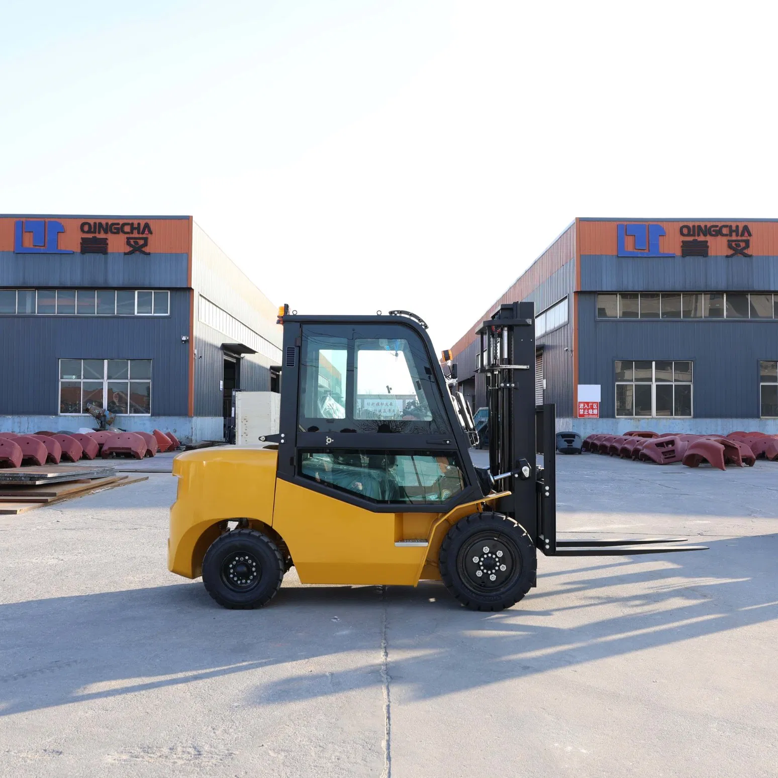Heavy Duty 3 Ton 3.5ton 3500kg Diesel Forklift Lifting Truck Chinese Factory Counterbalance Construction Heavy Duty