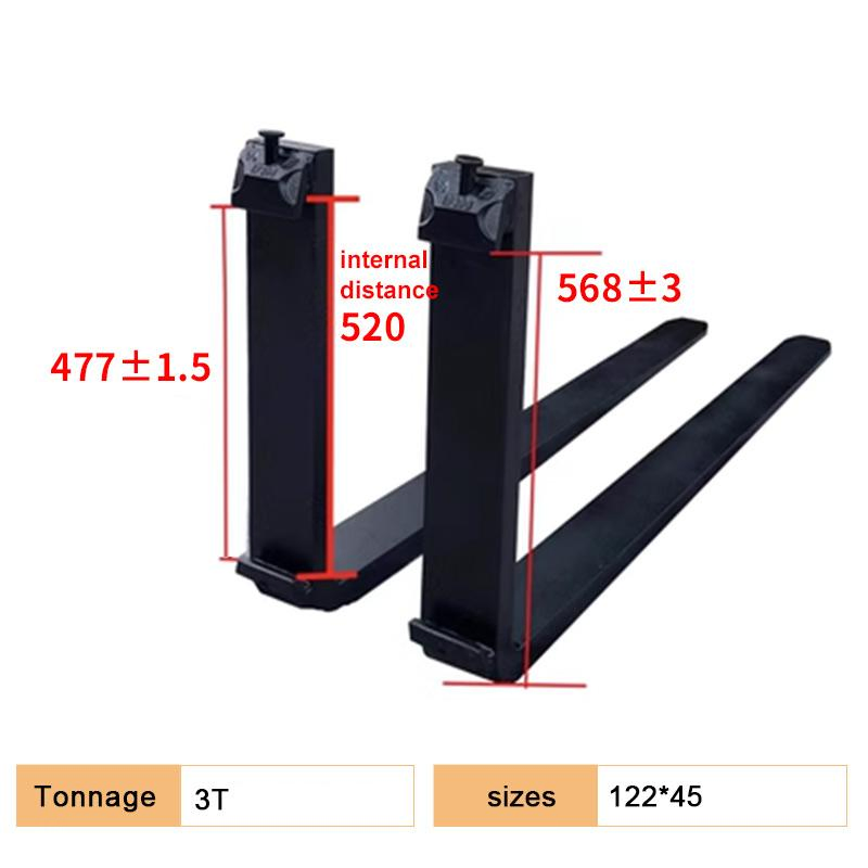 Durable 3-Ton Forklift Hook Attachment for Heavy Loads