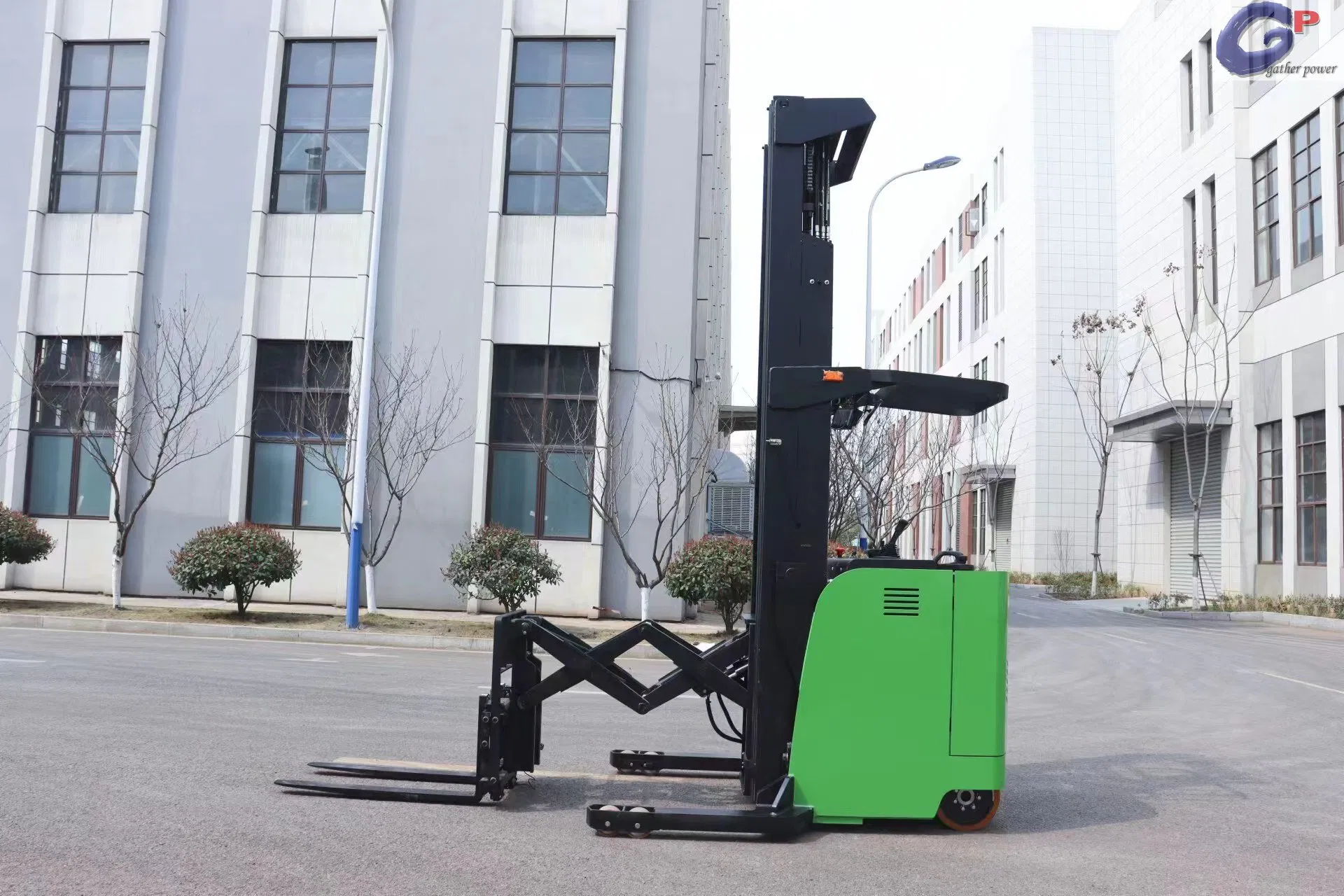 2 Ton Electric Stacker Forklift Industrial Automated Transport Reach Load Portable Stacker