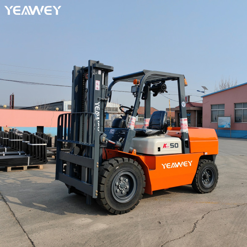 4ton K5ton New Diesel 3 Ton Automated Manual Diesel Forklift with Pneumatic Tire