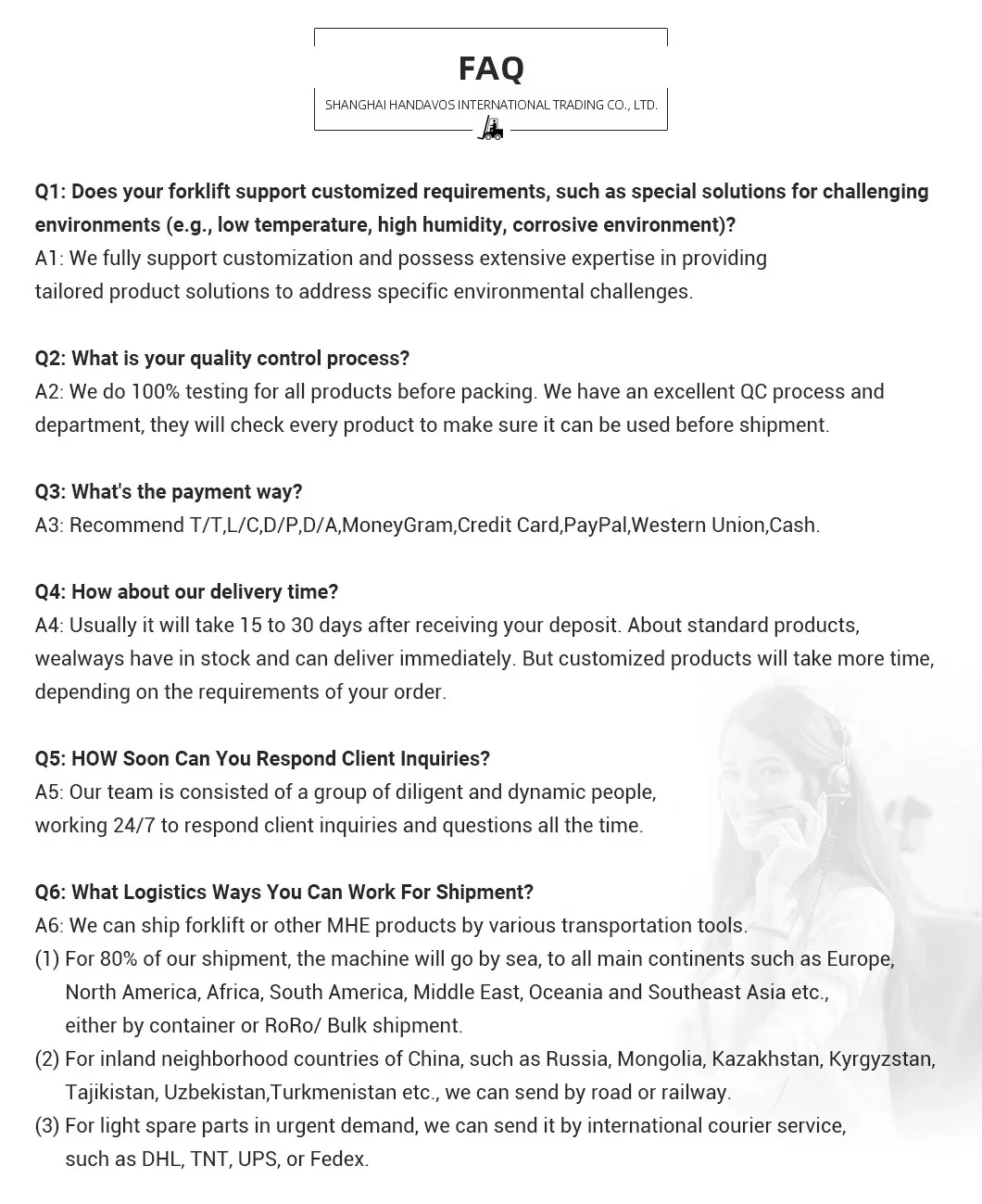 Technical FAQ Support