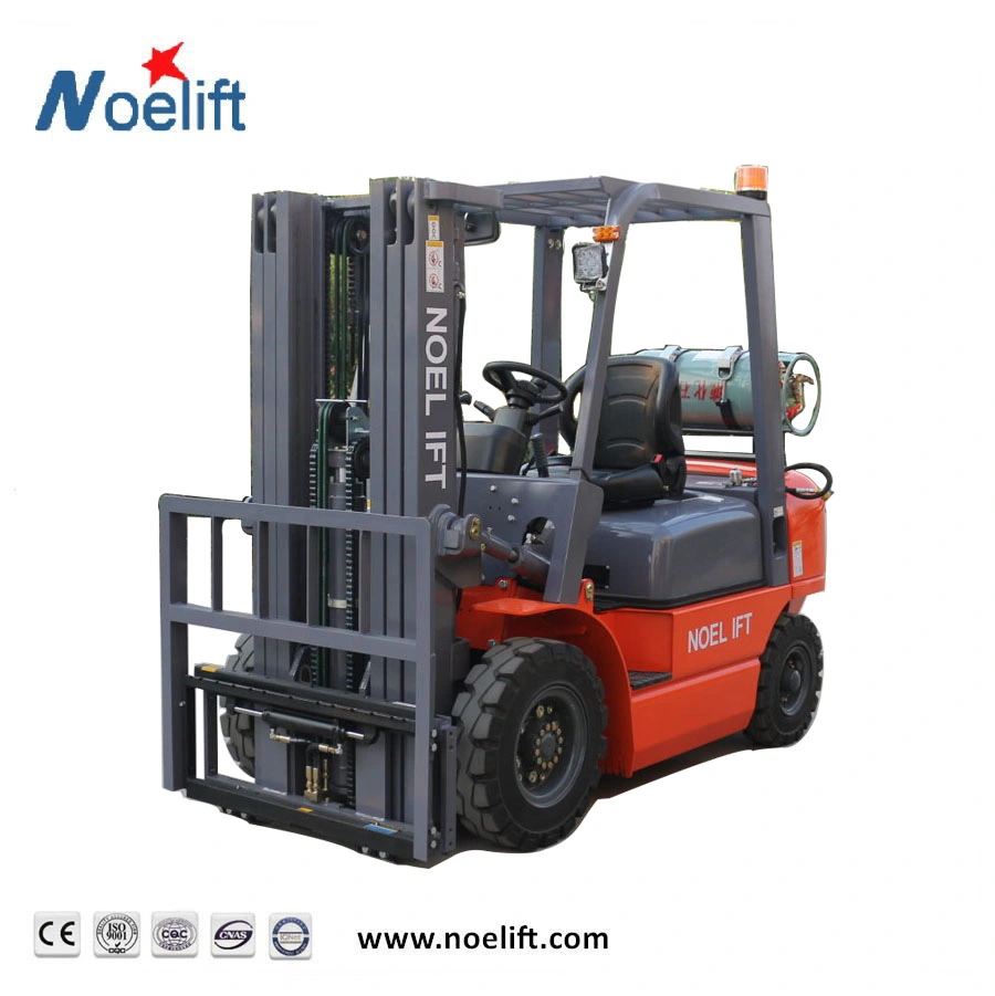 Chariot Elevateur 3000kg 4.5m Gasoline LPG Forklift Trucks with Nissan K25 Engine