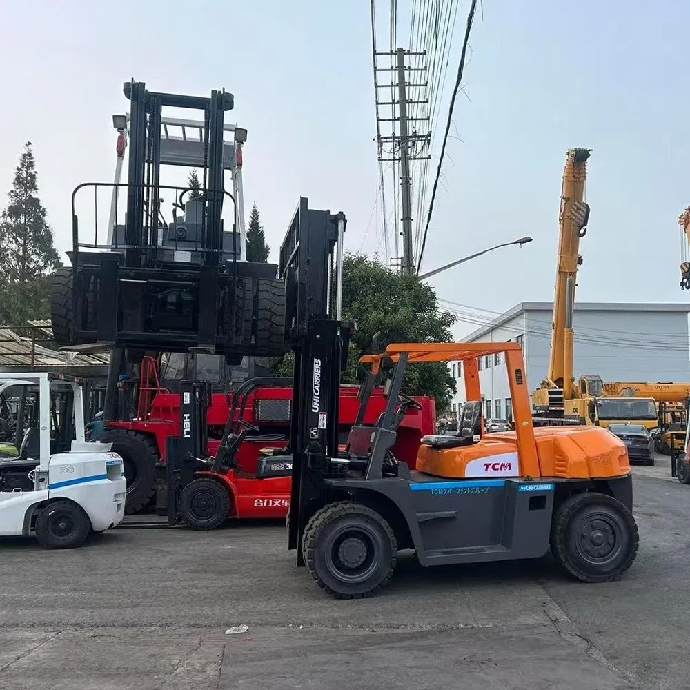 Tcm Fd70 Electric/Diesel/LPG 2.5/3/4/5/7/10/15/16/25/30-Ton Stacker Heli/Hangcha/Tcm/Komatsu/Toyota/Mitsubishi Diesel Forklift Truck Lifting Equipment