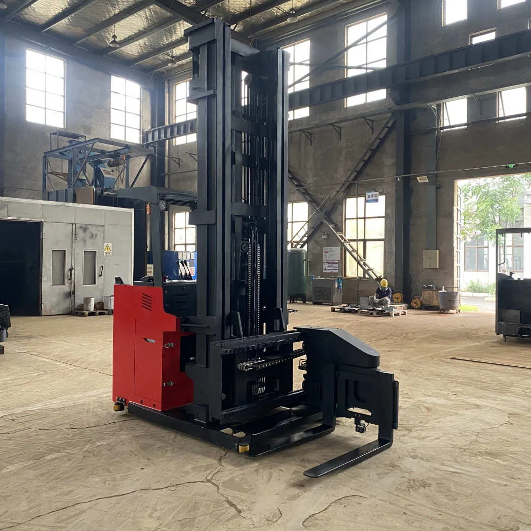 Electric 6 7 8 9 Meter 1ton 1.5ton 1.6ton 2ton Vna Three Way Pallet Stacker Forklift