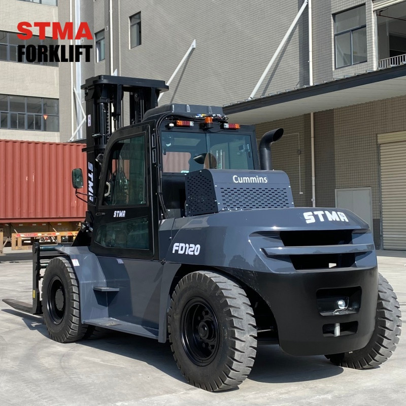 Stma Manual Heavy Duty Forklifts Diesel 12 Tonne 12000kg Forklift with EPA Engine