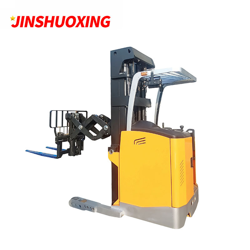 Standing Type Seated Electric Double Deep Reach Forklift with Scissor Fork
