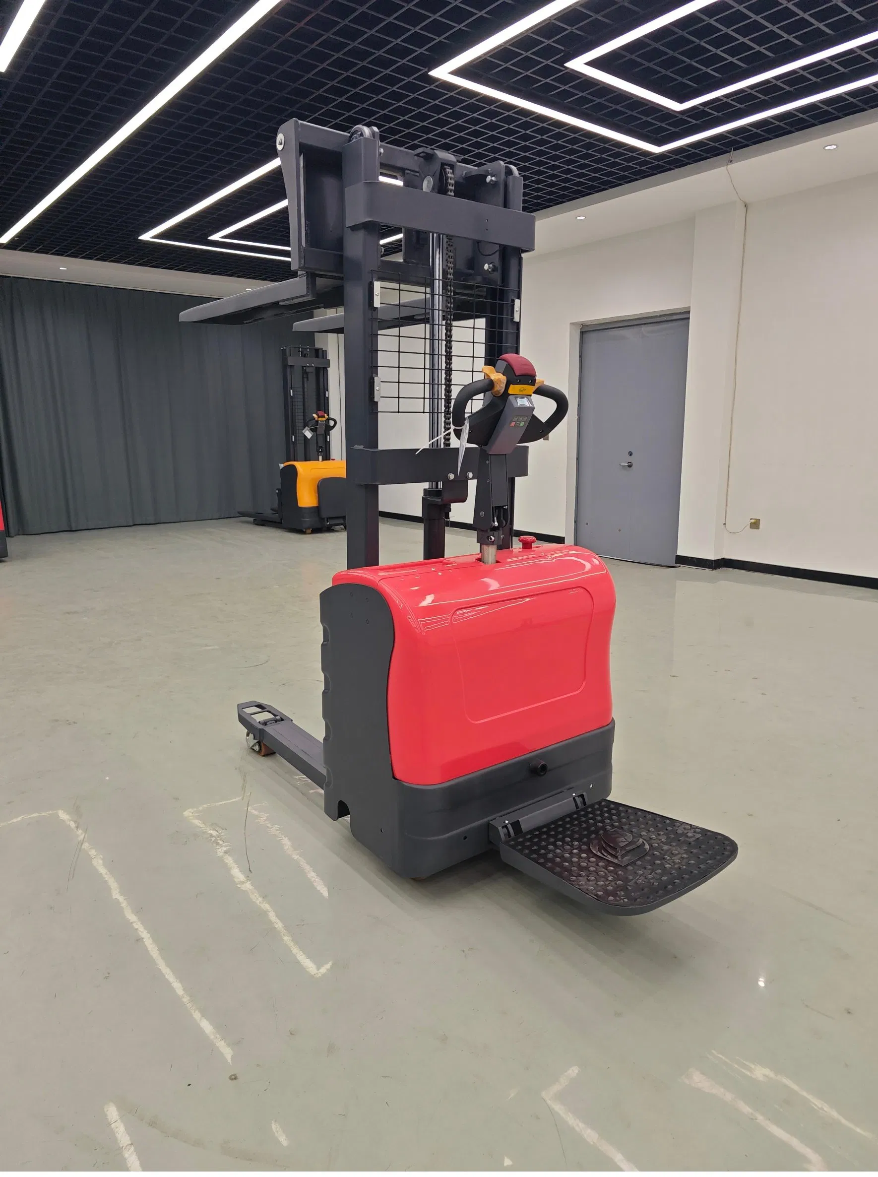 Free Customized Height Warehouse Double Pallet Warehouse Forklift Electric Stacker, Battery Forklift Pallet Handling Electric Stacker Forklift