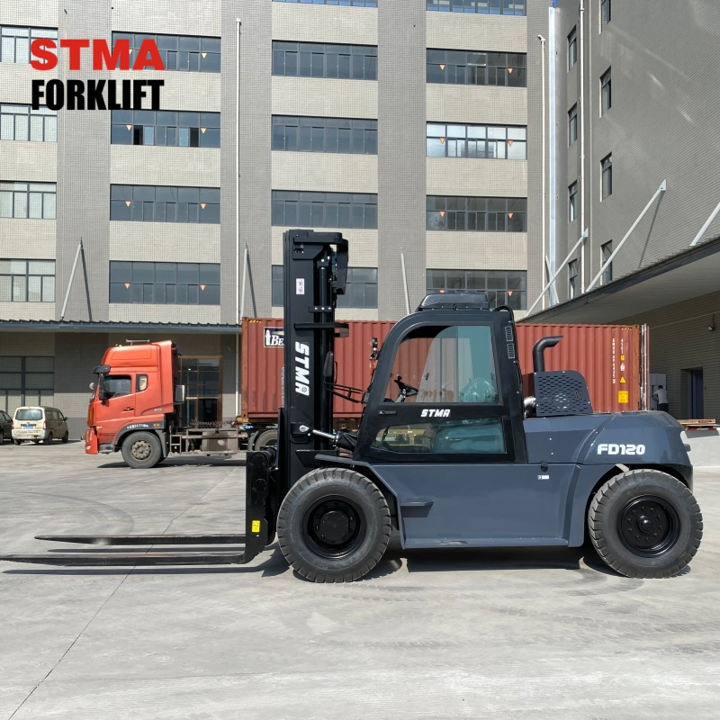 Stma Manual Heavy Duty Forklifts Diesel 12 Tonne 12000kg Forklift with EPA Engine