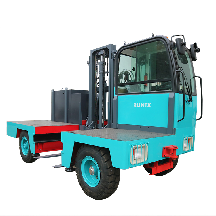 Runtx 3ton Electric Forklift Side Loading Forklift Side Loader Forklift for Sale