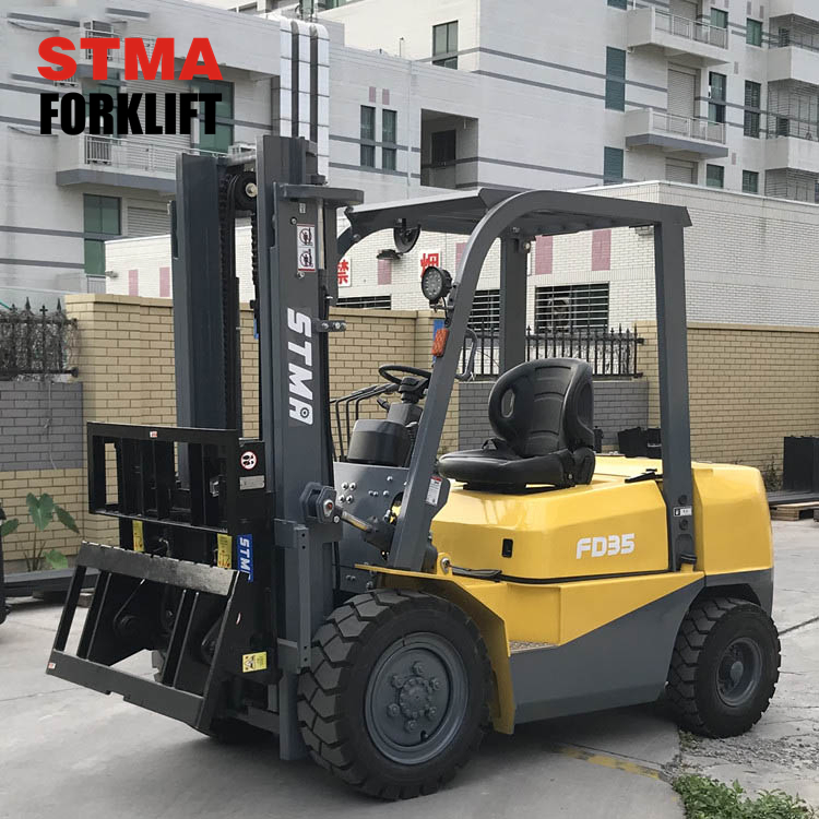 Stma Forklift Forks Attachment Tipping Hinged Fork 3.5ton 3500kg Diesel Forklift Truck