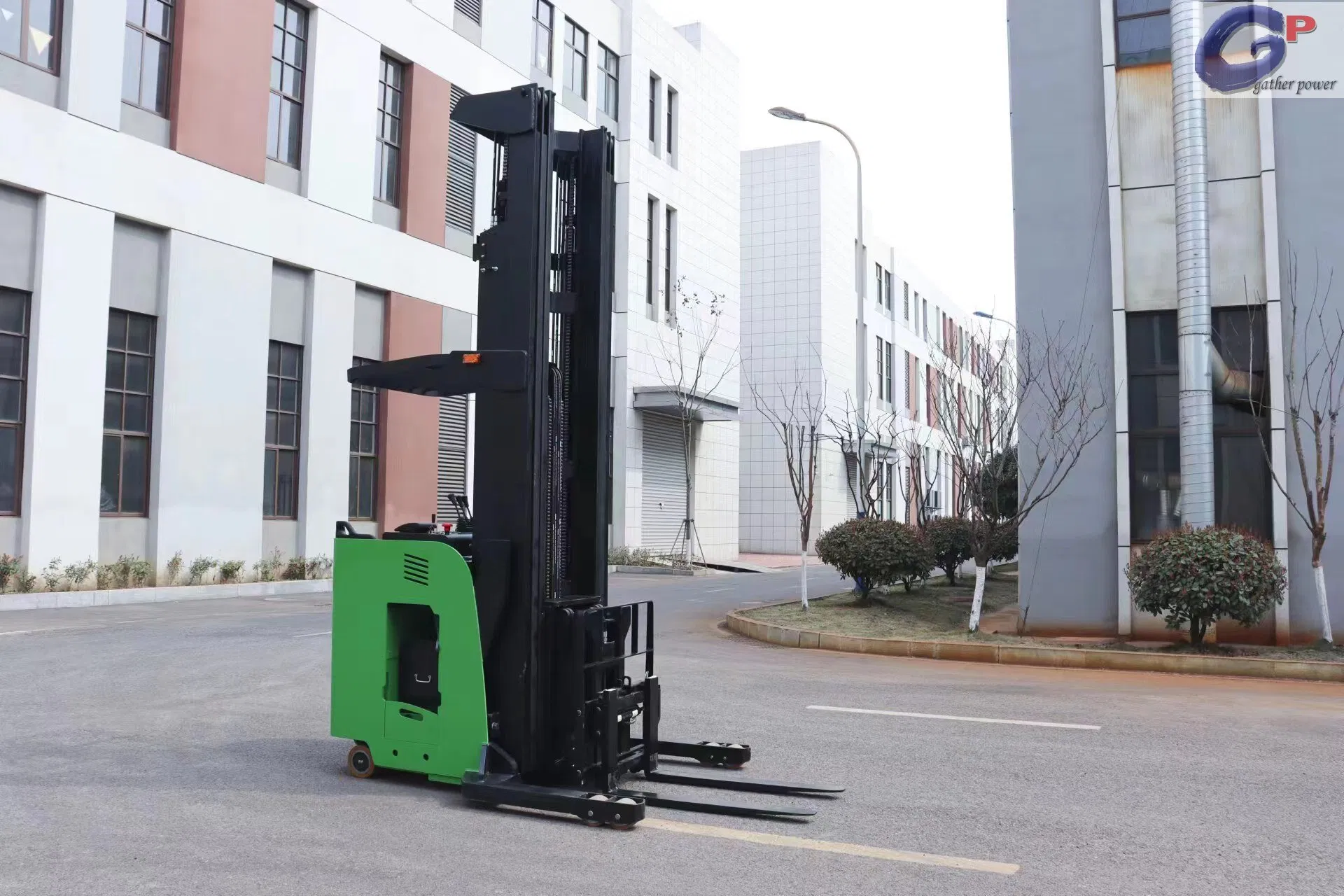 2 Ton Electric Stacker Forklift Industrial Automated Transport Reach Load Portable Stacker