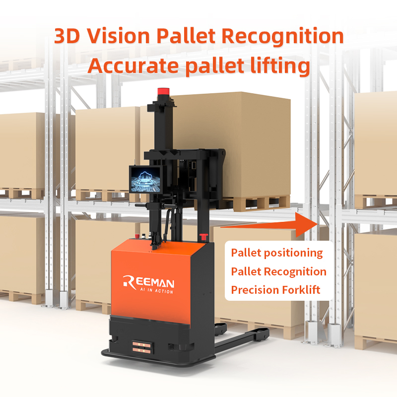 Reeman Mini 2.0 1000kg AMR Agv Stacker - Compact 1m Lift Autonomous Forklift