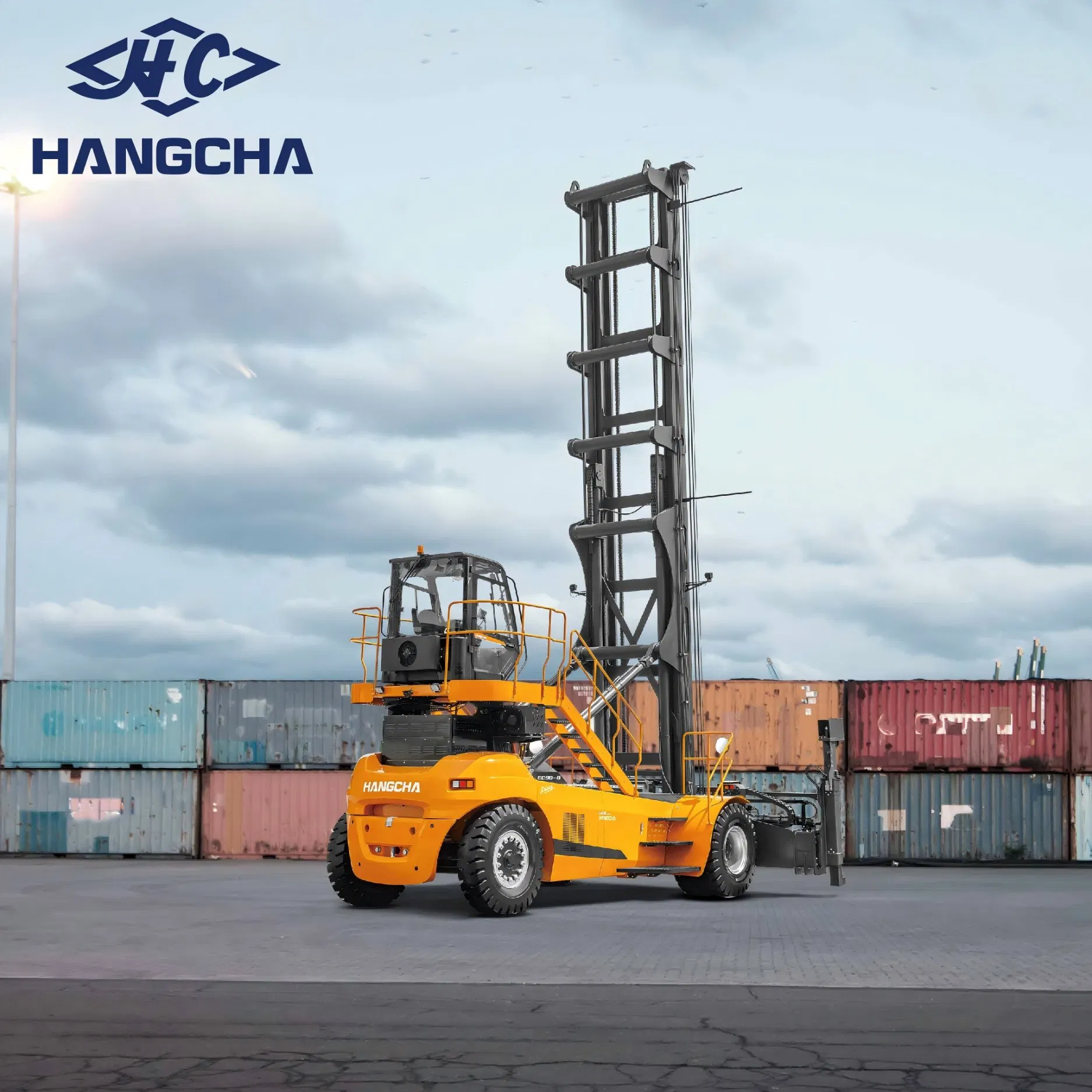 9t Hangcha Xh Series High-Voltage Lithium Empty Container Handler - Durable Equipment for Logistics Container Storage